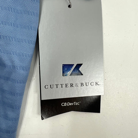 Cutter & Buck CB DryTec Textured Pima Cotton Blend Golf Polo Shirt NWT Sz M