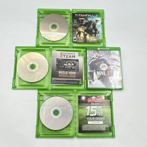 NHL 17 Madden 16 Battlefield 4 7 Game Lot Microsoft Xbox One Bundle Not Tested
