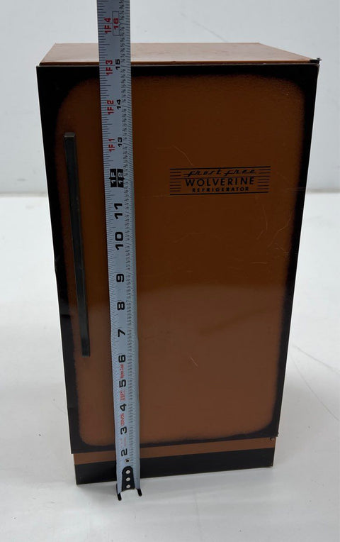 Vintage Wolverine Frost Free Toy Refrigerator Tin Litho Metal Kitchen 13 Inch