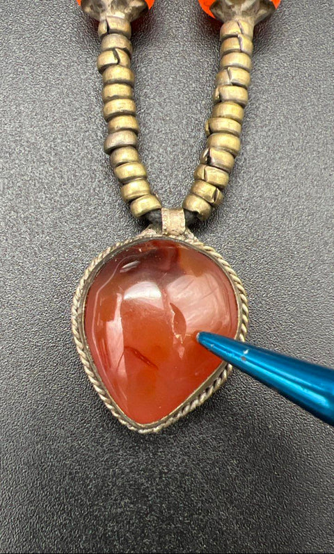 Chunky Bohemian Brutalist Necklace Cuff Ring Jewelry Lot of 5 Pieces