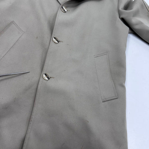 Vintage 70s Great Dane Cosmopolitan Trench Coat Raincoat Zip Out Liner Tan