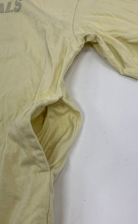 Fear of God Essentials Logo Back T-Shirt Yellow Relaxed Fit Sz S