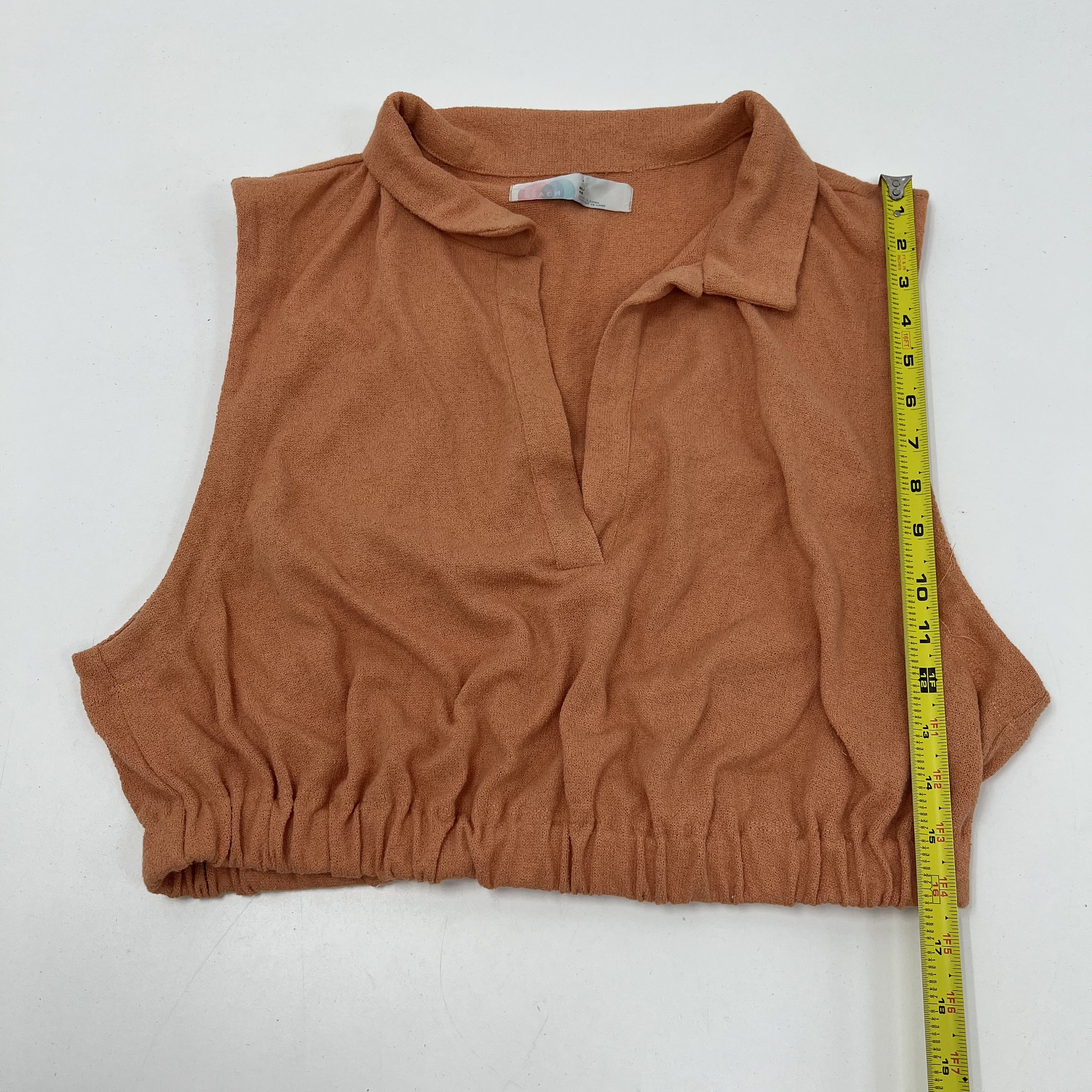 FP Beach Women's Skort Shirt Ace Set Peach Pit Size XL Orange