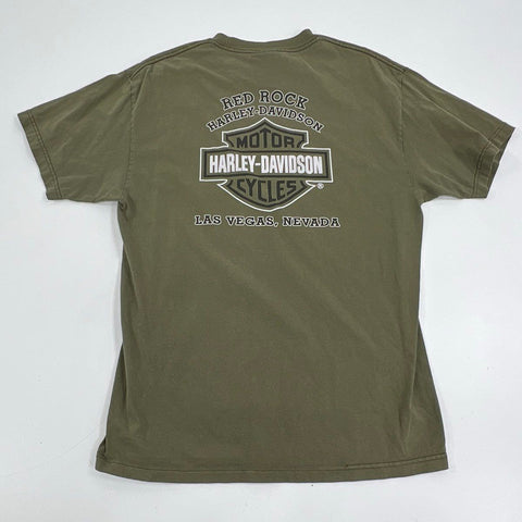 Harley-Davidson Lot of 3 Graphic Biker T-Shirts Grand Canyon Las Vegas Sz L