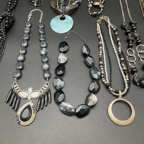 Fashion Statement Necklaces Lot of 8 Beaded Multi-strand Boho Modern Styles