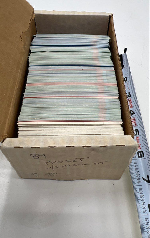 Sports Card Lot 1980s-90s Baseball Football Donruss Fleer Pro Set ~1500 Cards