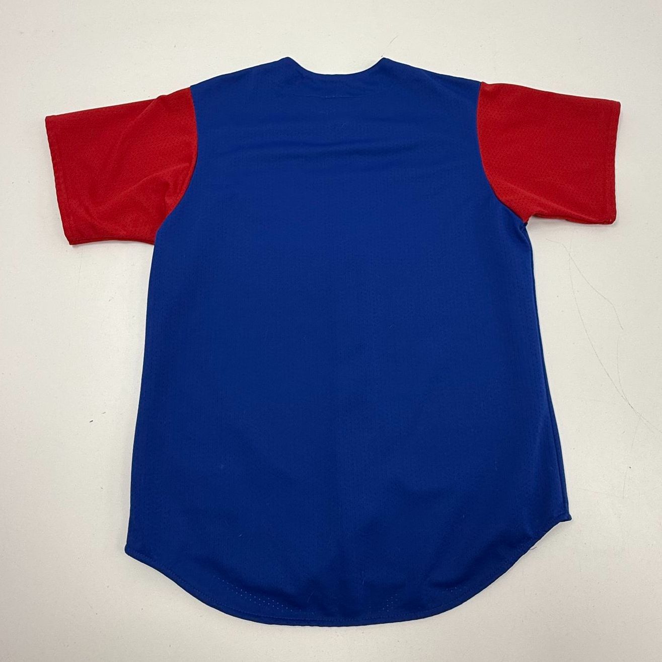 Vintage 90s Majestic Kansas Jayhawks NCAA Baseball Jersey Made in USA Sz M