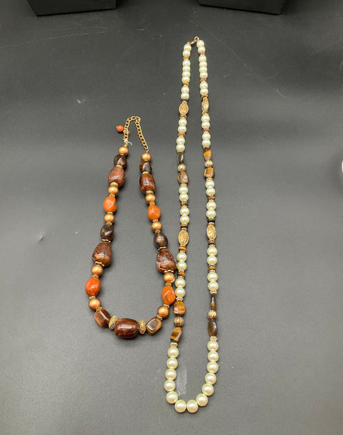 J Crew Chicos Liz Claiborne Faux Tortoiseshell Tigereye Jewelry Lot of 12