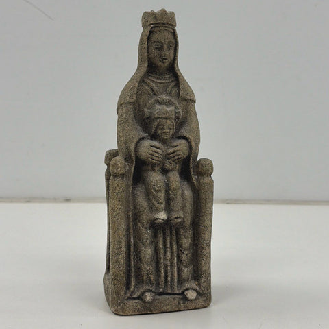 Madonna and Child Stone Figurine 10 Inch Religious Statue Virgin Mary Jesus