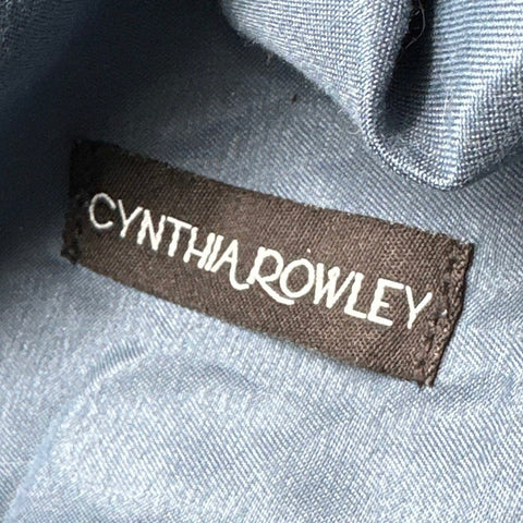 Cynthia Rowley Navy Blue Quilted Puffer Duffle Bag Large Travel Gym Bag