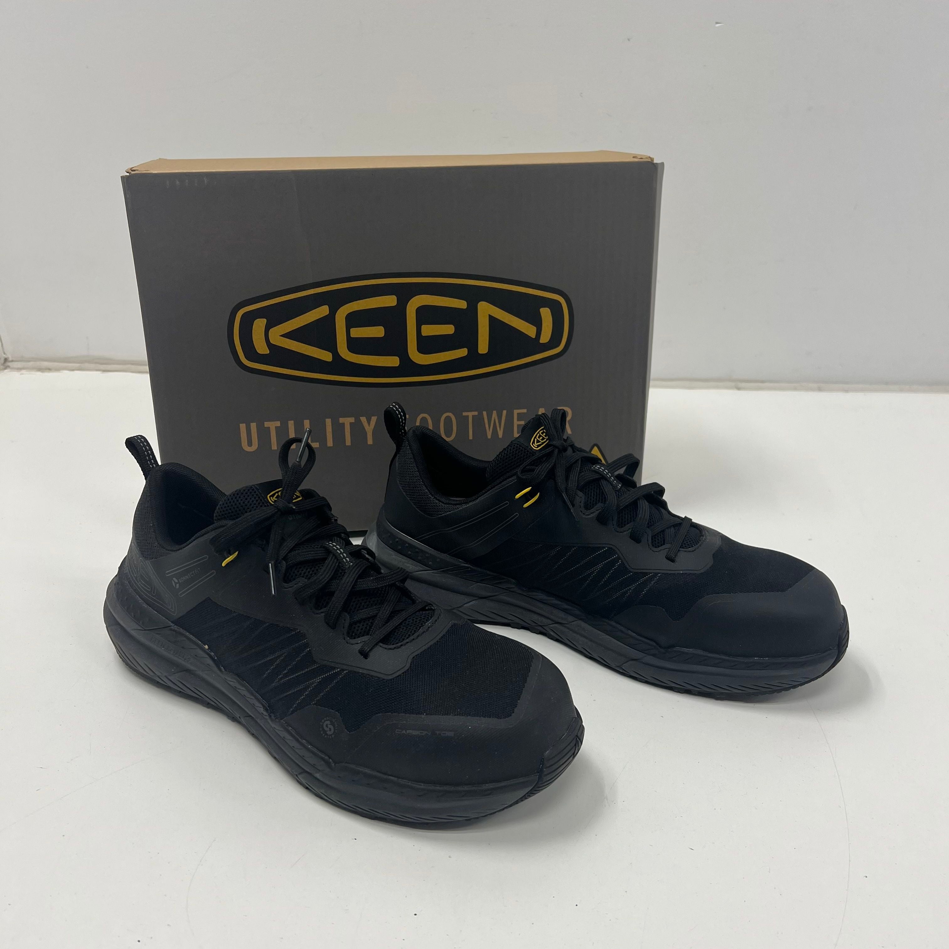 Keen Utility Speedworks Carbon Toe Black Safety Work Shoes Men's Size 11D