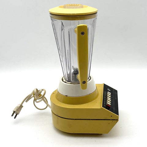 Vintage Hamilton Beach Scovill 7-Speed Blender Harvest Gold Yellow Tested
