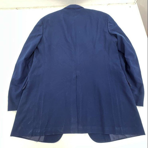Vintage 80s Careermarx Navy Blue 2-Piece Union Made Suit Men's 44L 35W