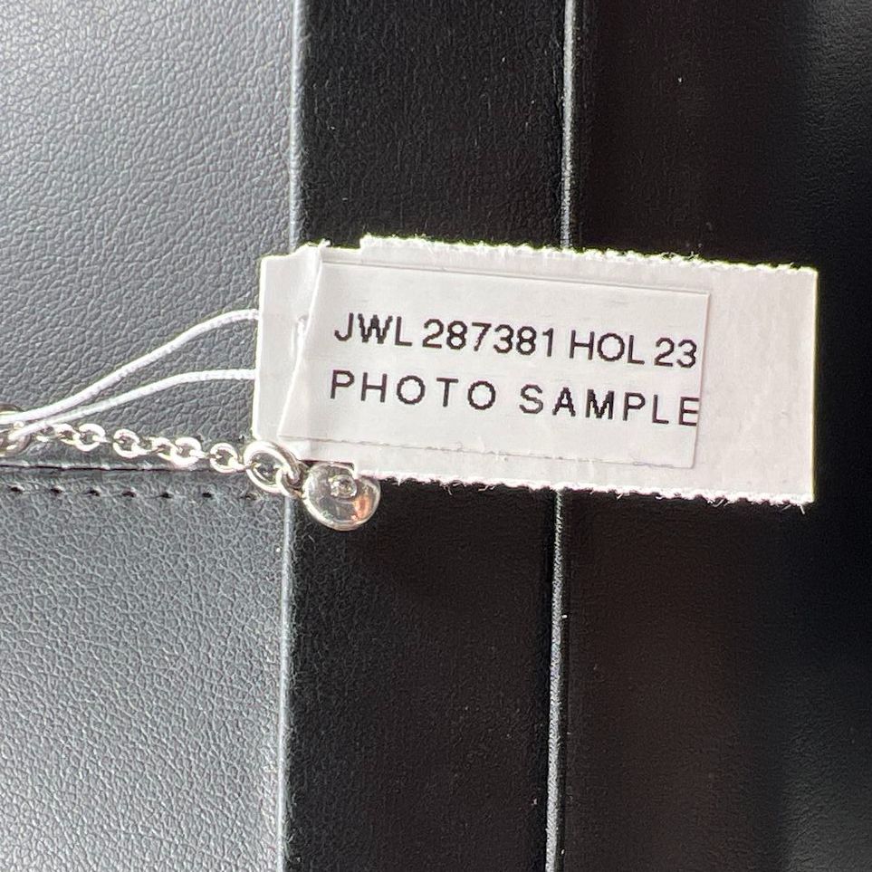 J Jill Grey & White Rhinestone Silver tone Necklace Holiday '23 NWT