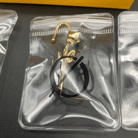 Oreylo Helix Hook Earrings Lot of 5 Heart Cross Rose Flower Gold Tone