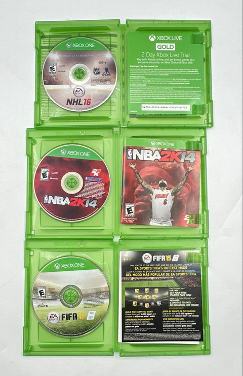 NHL 17 Madden 16 Battlefield 4 7 Game Lot Microsoft Xbox One Bundle Not Tested