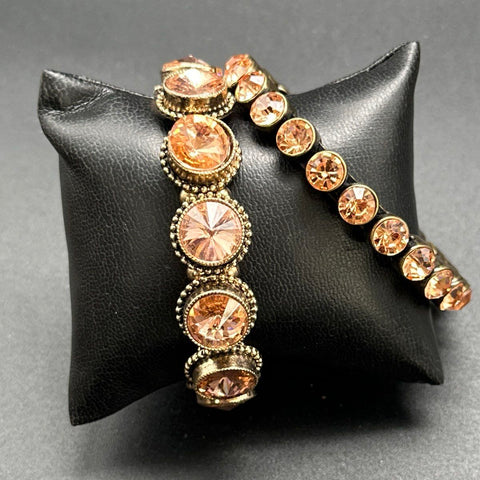 Vintage Style Rhinestone Costume Jewelry Lot Gold Bronze Tone Narmi Watch 15pc