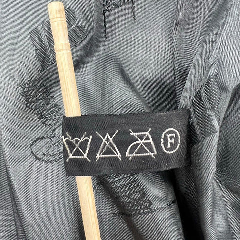 Vintage 80s Jean Jacques Benson Mens Gray Nappa Lambskin Leather Bomber Jacket