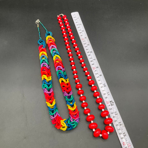 Vintage to Modern Costume Jewelry Lot 0.5 lbs Necklaces Earrings Bangles