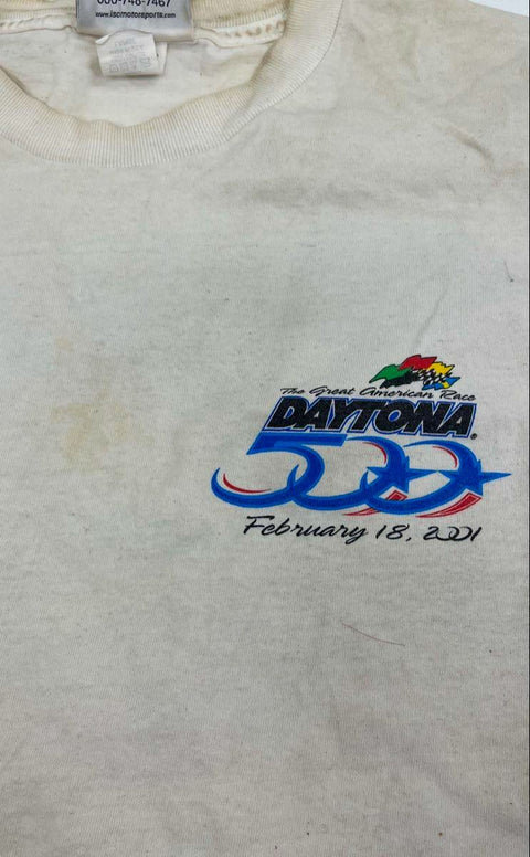 Vintage 2001 Daytona 500 The Great American Race T-Shirt NASCAR USA Made Sz L