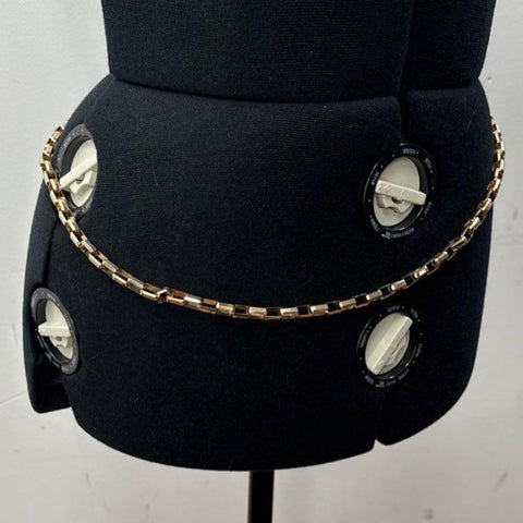 Fashion Chain Belts Jewelry Lot of 11 Gold Silver Tone Lion Heart Enamel