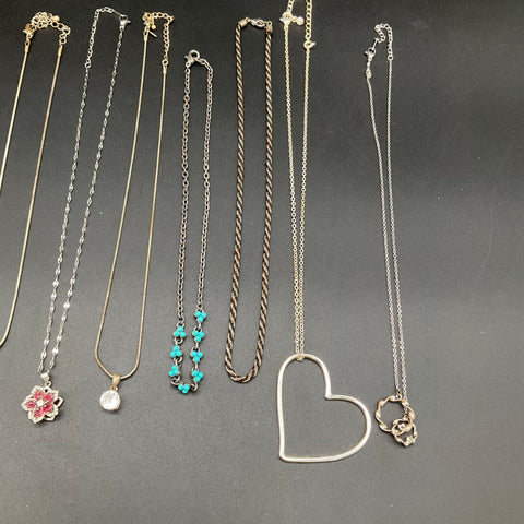 Fashion Costume Jewelry Lot of 12 Necklaces Heart Butterfly Dreamcatcher
