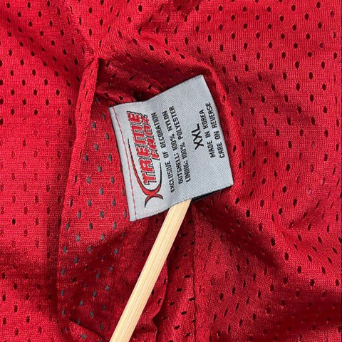 Vintage 90s Exquisite Threads Huskers Red Football Jersey Jacket Mens XXL