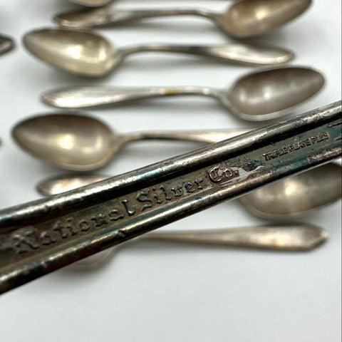 Rogers & National Silver Co Silver Plate Flatware Assorted Lot 25 Piece