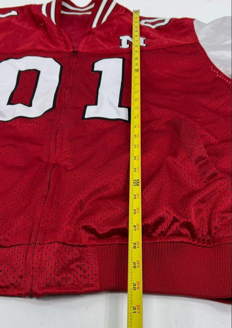 Vintage 90s Exquisite Threads Huskers Red Football Jersey Jacket Mens XXL