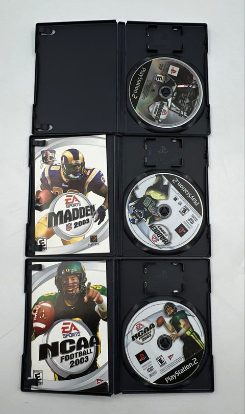 Madden 2005 NCAA 2004 9 Game Lot Sony PlayStation 2 PS2 Not Tested Sold As-Is