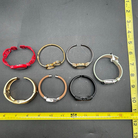 Cuff Bracelet Watch Lot of 7 Chico's Gruen Geneva Cardini Varsales Mixed Styles