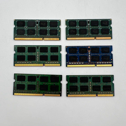 Laptop RAM Lot 6 Piece 24GB Total DDR3 4GB SO-DIMM Samsung Patriot Hynix