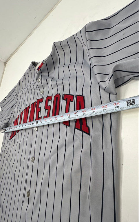 Vintage 2000s Majestic Minnesota Twins Johan Santana #57 Jersey Sz M