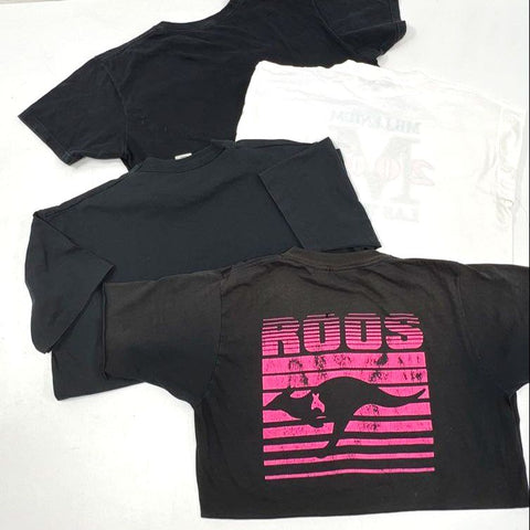 Vintage Lot 4 Graphic T-Shirts Supreme Roos Las Vegas 2000 Eagle Trucker Sz XL