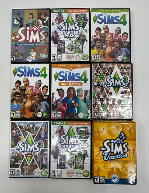 The Sims 4 3 SimCity PC Game Lot 13 Games Starter Pack Expansion EA Maxis
