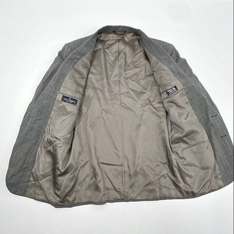 Austin Reed & Nino Cerruti Men's Suit Coat Blazer Lot 2 Wool Tan Gray Sz 48L