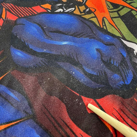 Vintage Y2K Superman All Over Print DC Comics T-Shirt Youth Sz 16/18