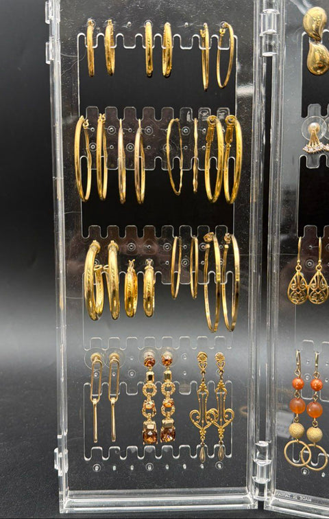 Fashion Jewelry Lot 26 Pairs Gold Tone Earrings Sugarfix by Baublebar Hoops