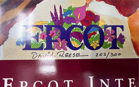 Epcot Flower & Garden Festival Posters 1996 1998 Signed Numbered Lot of 2