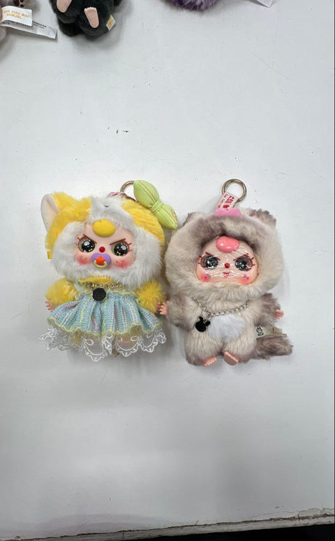 Bossi Barea San Xiao Miao Fuzzy Monster Plush Keychain Bag Charm Lot of 11