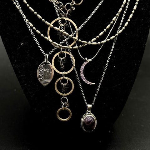 Costume Jewelry Lot 20+ Necklaces Vintage to Modern Dr Who TARDIS Celtic Heart