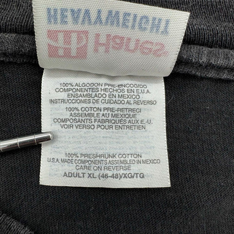 Vintage 90s Pottery Barn Logo Graphic T-Shirt Hanes Heavyweight Black XL
