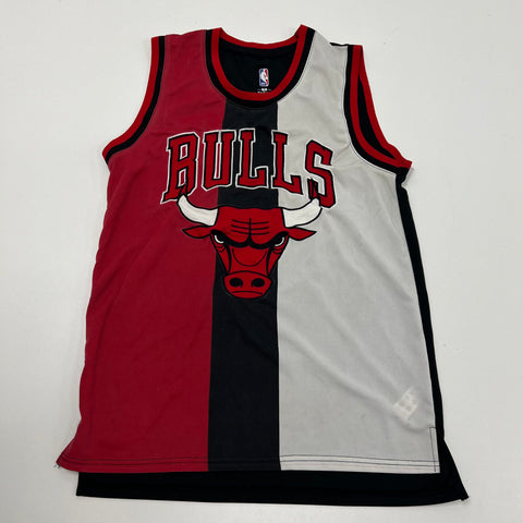 Jeff Hamilton Chicago Bulls NBA Colorblock Stitched Logo Jersey Sz M