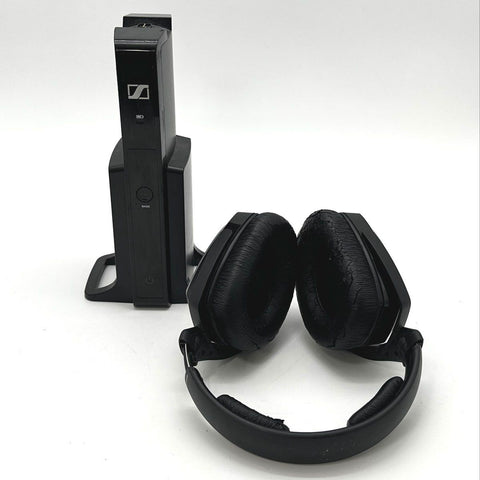 Sennheiser HDR 165 Wireless Headphones With Charging Base Untested As-Is