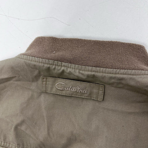 Vintage 90s John Deere Brooks Yamaha Catalina La Paz Bomber Jacket Sz L