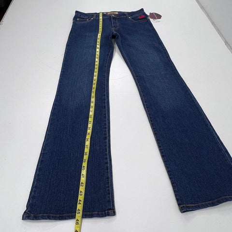 Apple Bottoms Women's Blue Embroidered Bootcut Jeans Size 13/14 NWT