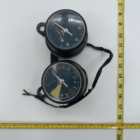 Nippon Seiki Vintage Motorcycle Speedometer Tachometer Gauge Cluster 100 MPH