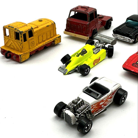 Hot Wheels Matchbox Diecast Vehicle Lot 13 Cars Mixed Models Vintage Loose