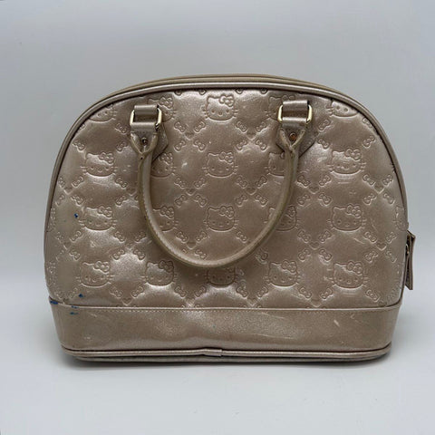 Loungefly Sanrio Hello Kitty Metallic Champagne Embossed Satchel Bowler Bag