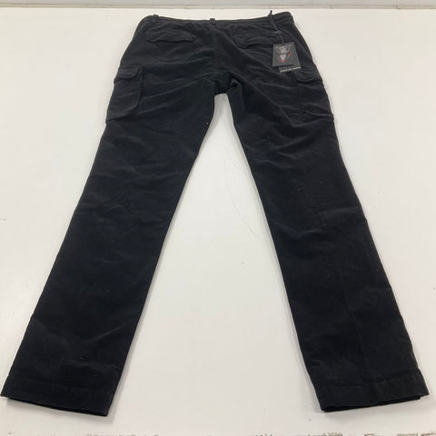 Mason's Forte Dei Marmi Black Corduroy Chile Cargo Pants Men's Size 52 NWT